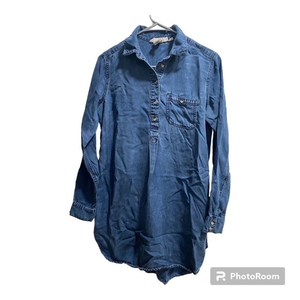 L.O.G.G. H&M‎ Womens Denim Shirt Dress Size 4 True color in Picture 1